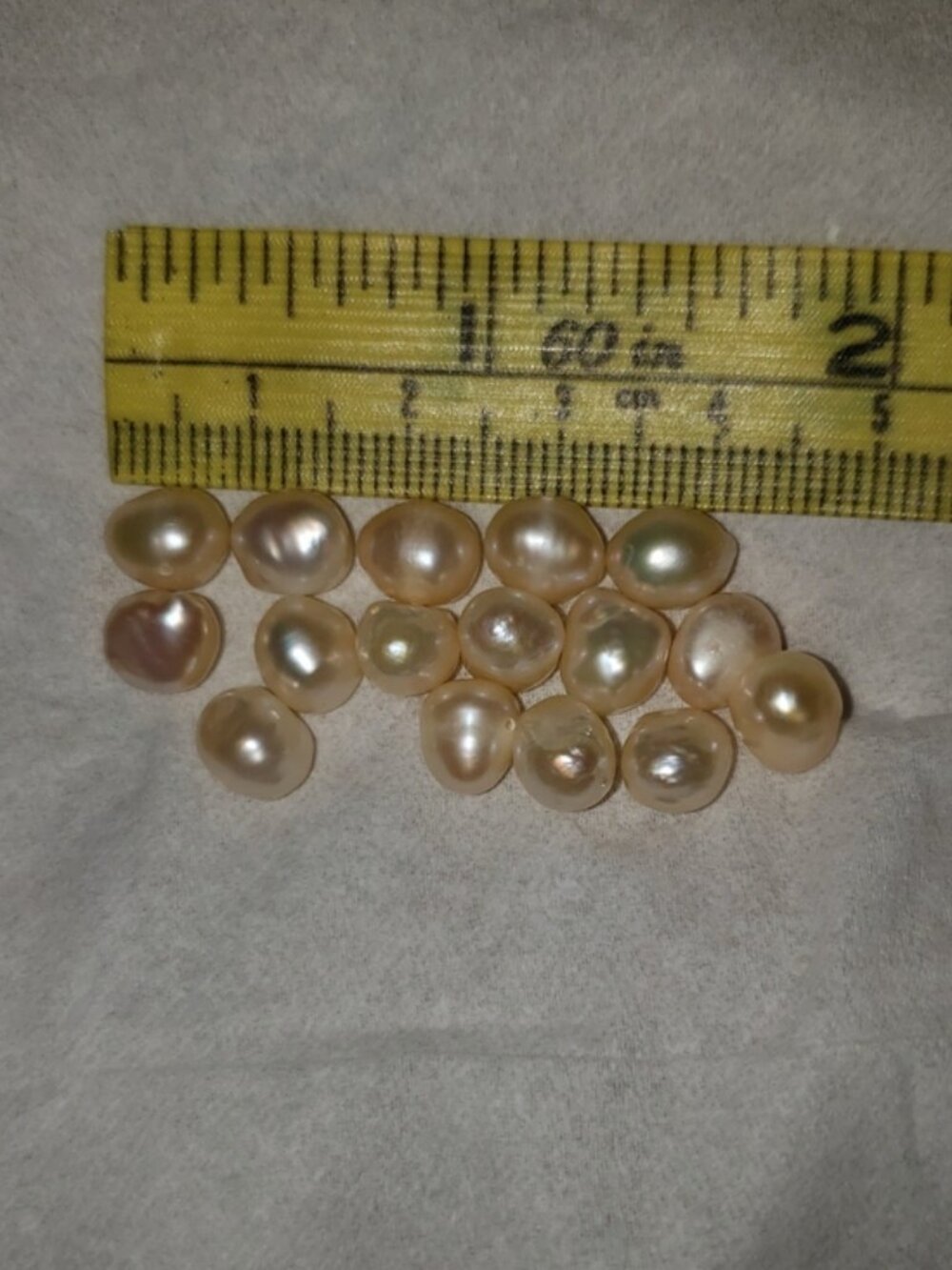 8mm light cream genuine freshwater high luster loose pearls 8 pack